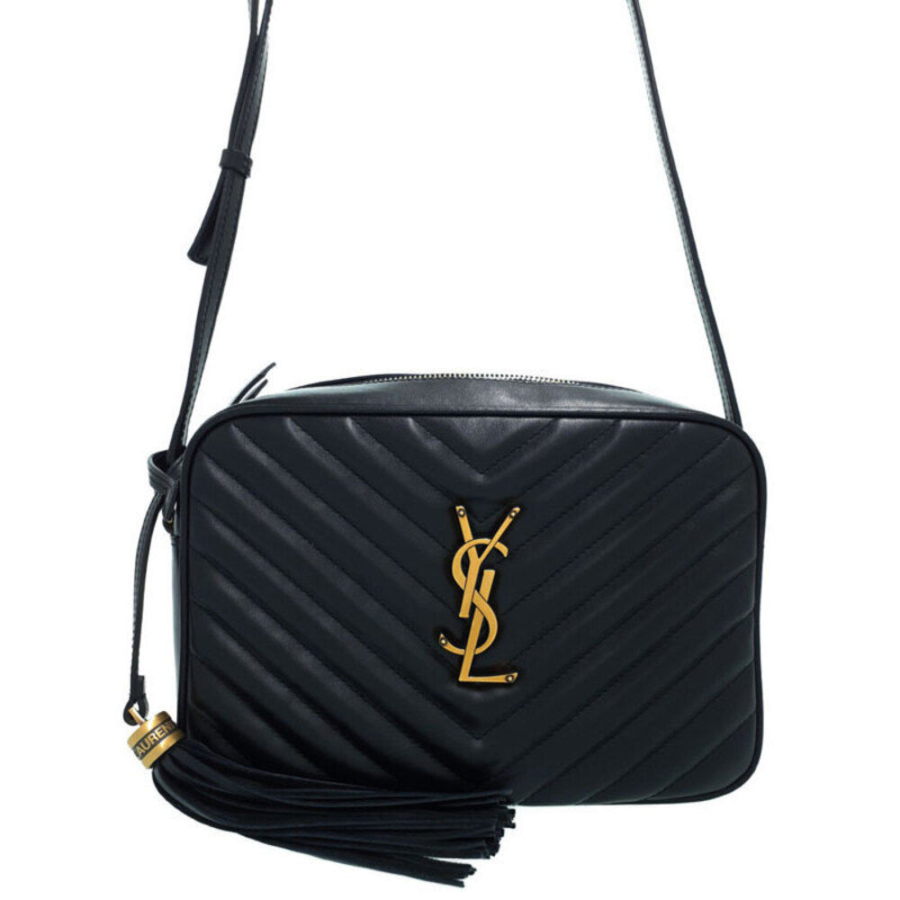 Saint Laurent Quilted Matelasse Paris Lou Camera Chain Shoulder Bag